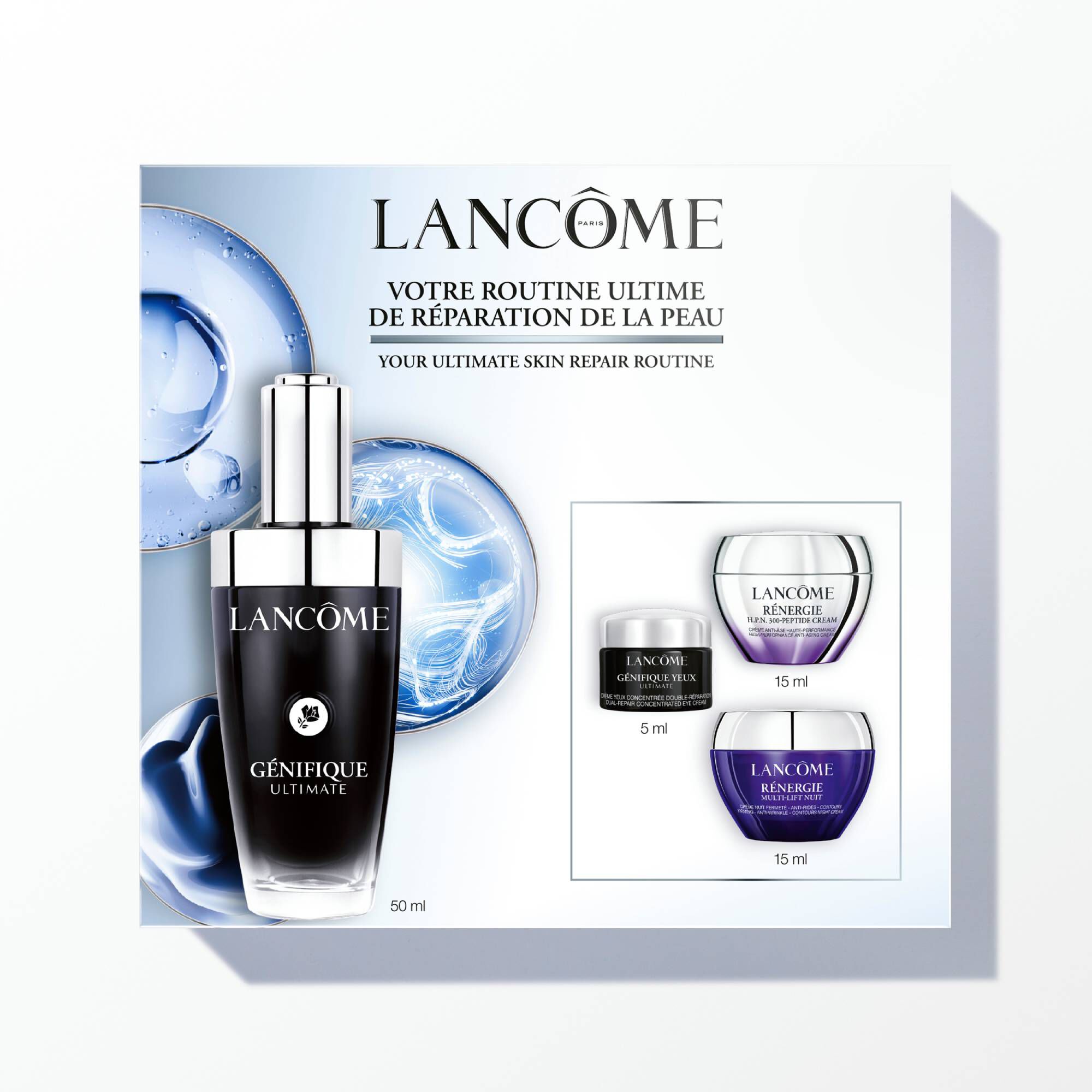 未開封 LANCOME GÉNIFIQUE ULTIMATE 50ml リフィル Génifique Ultimate Serum Set 50ml | Your Ultimate Skin Repair Routine